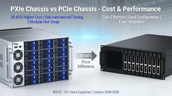 Cost difference between PXIe chassis and PCIe chassis